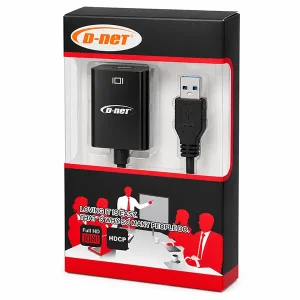 مبدل USB 3.0 به HDMI دی نت D-Net با کیفیت Full HD 1080P2