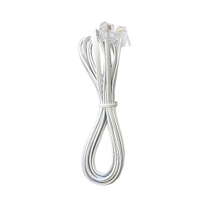 کابل تلفن سوکت دار RJ11 مدل 005 طول 2 متر