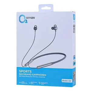 هدست بلوتوث گردنی اکسیژن (Oxygen) مدل E2 با قابلیت حذف نویز (ENC)6
