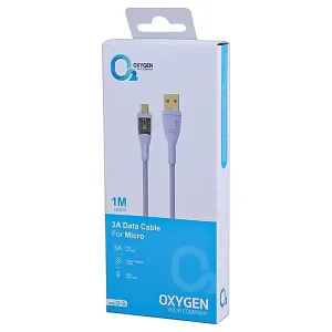 کابل تبدیل USB به Micro-USB اکسیژن (Oxygen) مدل LX-24 جریان 3 آمپر طول 1 متر3
