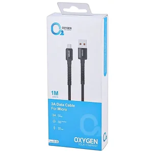 کابل تبدیل USB به Micro-USB اکسیژن (Oxygen) مدل LX-25 جریان 3 آمپر طول 1 متر4