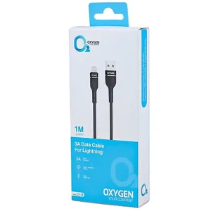 کابل تبدیل USB به لایتنینگ اکسیژن (Oxygen) مدل LX-28 جریان 3 آمپر طول 1 متر3