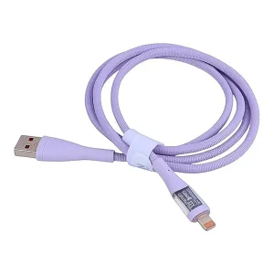 کابل تبدیل USB به لایتنینگ اکسیژن (Oxygen) مدل LX-24 جریان 3 آمپر طول 1 متر (طرح شفاف)2