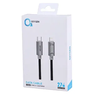 کابل تبدیل Type-C به لایتنینگ اکسیژن (Oxygen) مدل LX-47 توان 27 وات طول 1.2 متر3