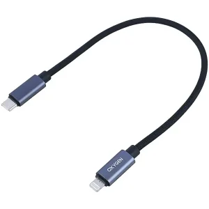 کابل تبدیل Type-C به لایتنینگ پاوربانکی اکسیژن (Oxygen) مدل LX-37 توان 30 وات طول 30 سانتی‌متر2