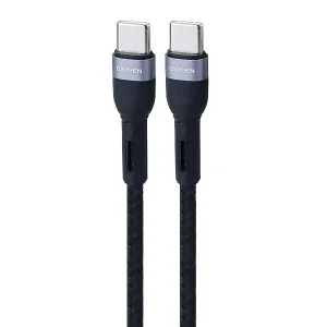 کابل تبدیل Type-C به Type-C پاوربانکی اکسیژن (Oxygen) مدل LX-40 توان 60 وات طول 30 سانتی‌متر