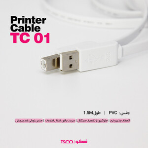 کابل پرینتر USB تسکو مدل TC 01 طول 1.5 متر