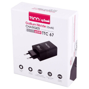 شارژر دیواری تسکو مدل TTC 67 به همراه کابل تبدیل USB-C