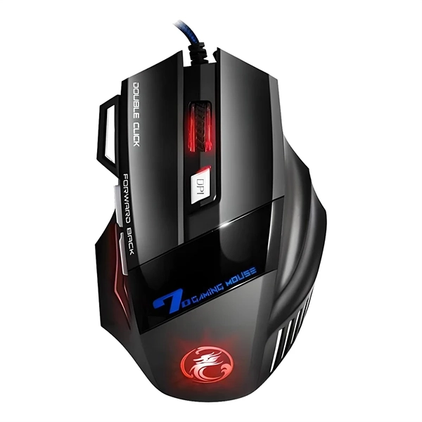 موس گیمینگ سیم دار دی نت D-net X7 با 7 کلید