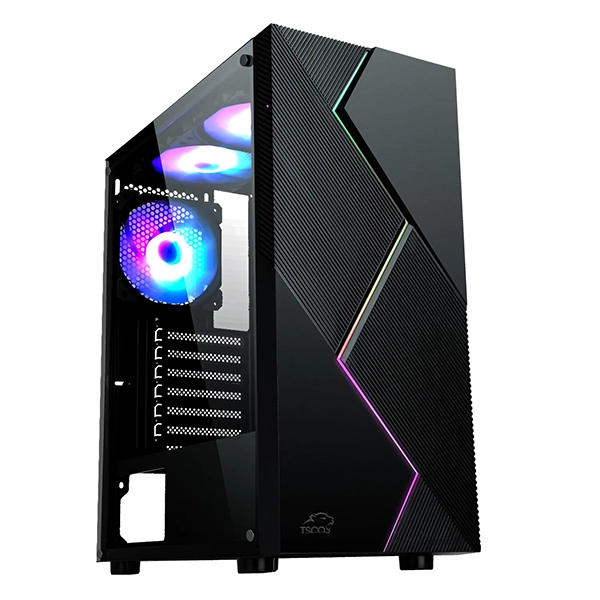 کیس گیمینگ تسکو GC 4501 THOR با پنل شیشه‌ای و نورپردازی ARGB