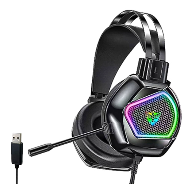 هدست گیمینگ سیم دار G601 با صدای 7.1 کاناله و نورپردازی RGB