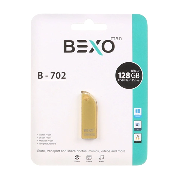 فلش مموری 128 گیگابایت بکسو مدل Bexo B-702 USB 3.0