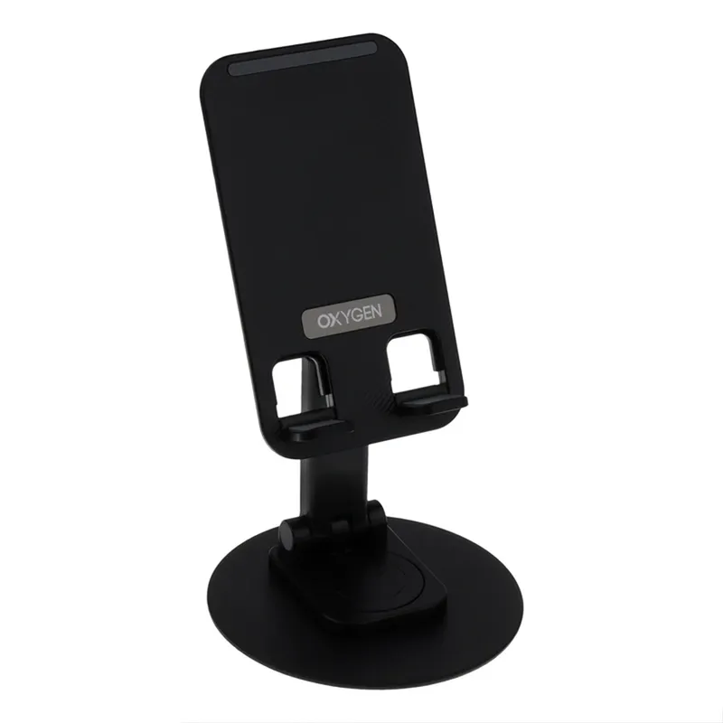 پایه نگهدارنده و هولدر رومیزی موبایل و تبلت اکسیژن مدل Oxygen HD-18 (پایه گرد ۳۶۰ درجه)