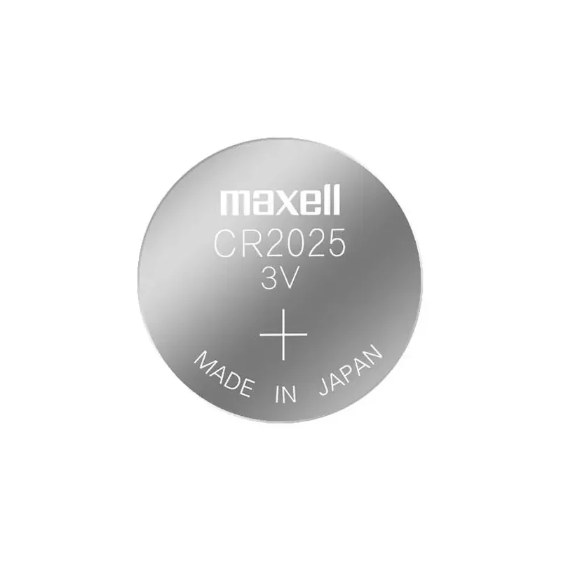 پک ۵ عددی باتری سکه‌ای لیتیوم مکسل مدل Maxell CR2025 (ورق 5 عددی)