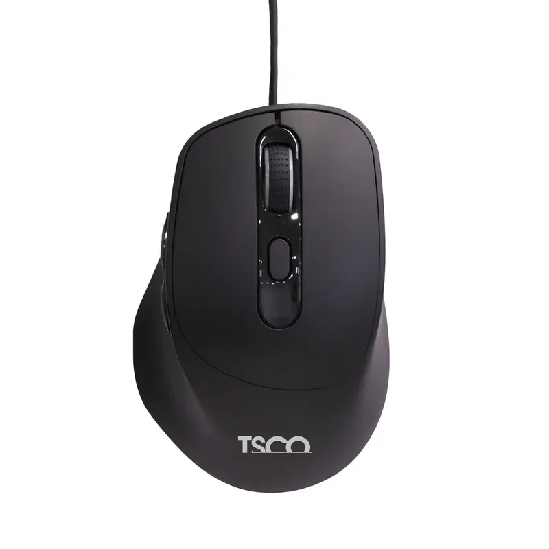 ماوس با سیم ارگونومیک تسکو مدل TSCO TM 309 (دقت 3600 DPI و ۶ کلید)