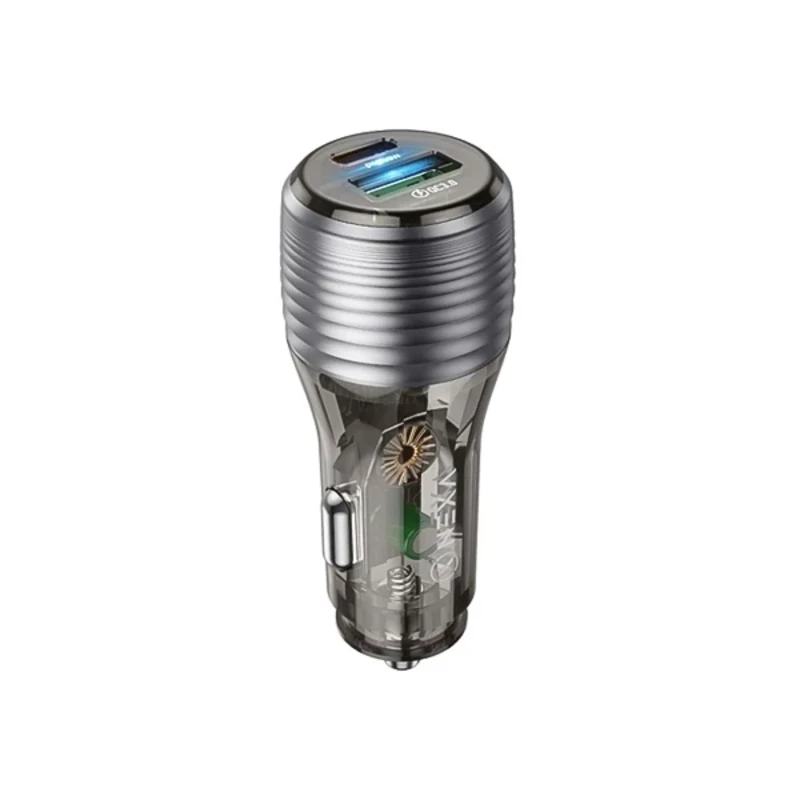 شارژر فندکی شفاف فست‌شارژ نکسا مدل R230توان 48W