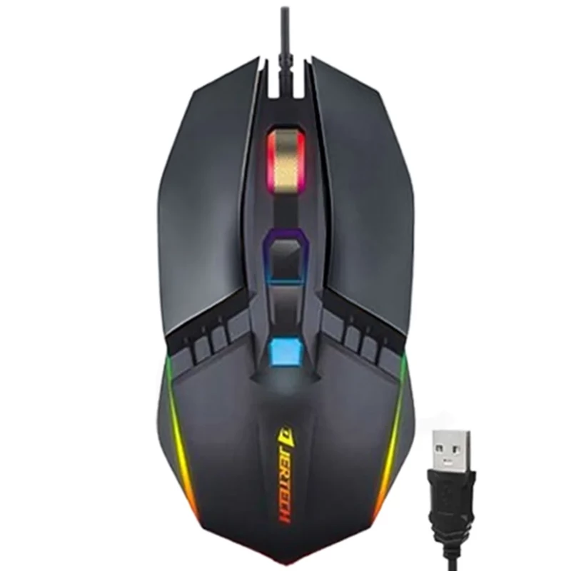 ماوس مخصوص بازی جرتک (Jertech) مدل RUMBLE JR800 | کف فلزی، 4800 DPI