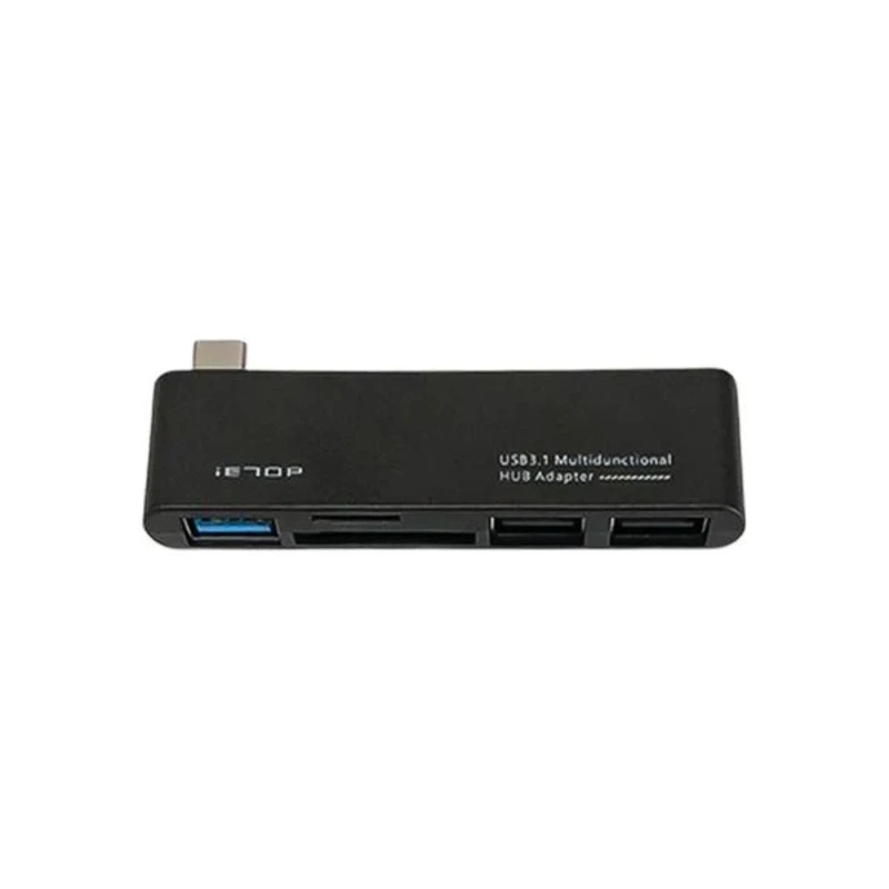 هاب کمبو تایپ سی 5 پورت آی ای تاپ (iETOP) مدل TU-251 (رم ریدر دار)