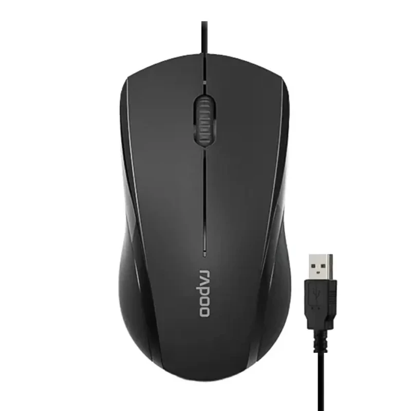 ماوس با سیم رپو (Rapoo) مدل N1600 Silent | بی‌صدا و ارگونومیک
