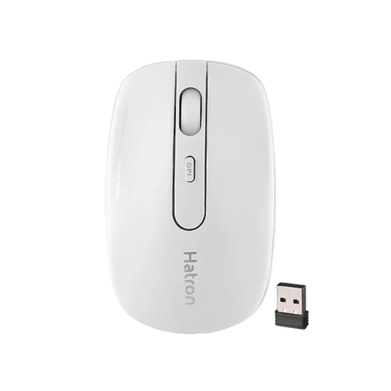 ماوس بی سیم سایلنت هترون مدل HMW112SL - سفید
