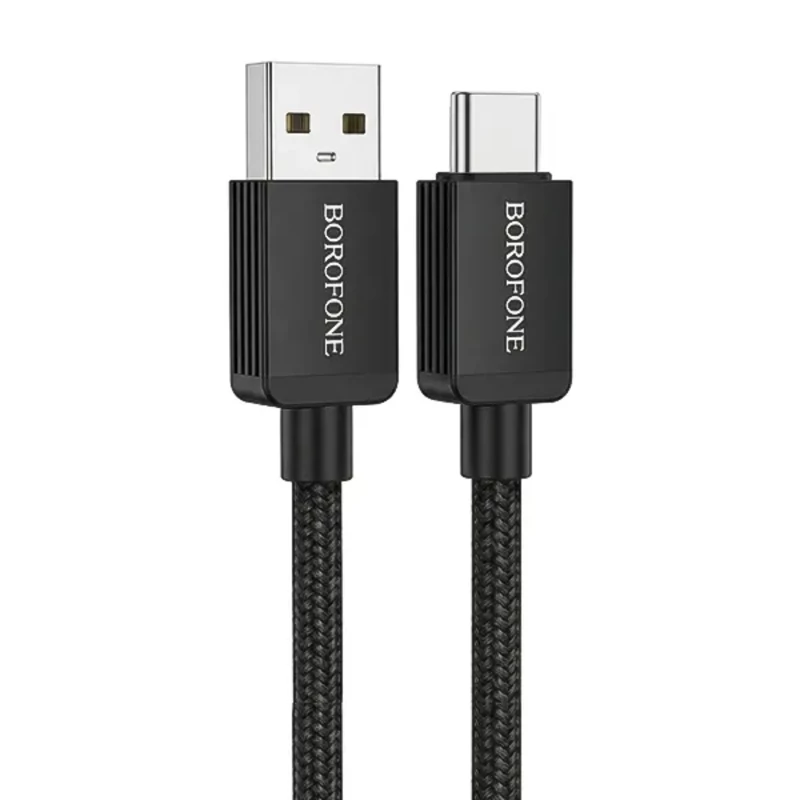 کابل شارژ USB به تایپ سی 3 آمپر بروفون (Borofone) مدل BX120 طول 1 متر