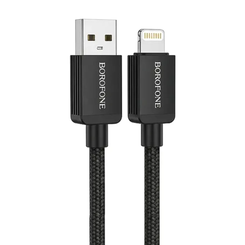 کابل USB به لایتنینگ Borofone BX120 طول 1 متر | شارژ سریع 2.4 آمپر