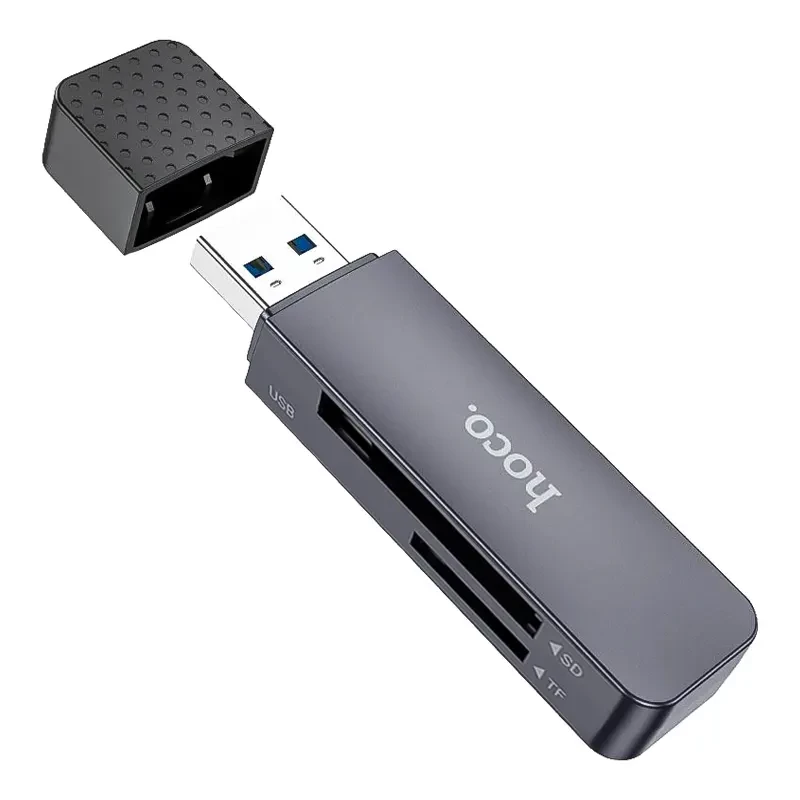 رم ریدر (کارت خوان) دو کاره USB 2.0 هوکو مدل HB45 (پشتیبانی تا 2TB )