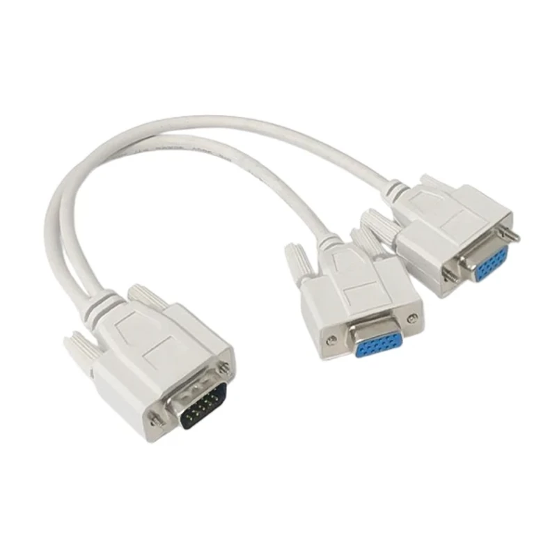 تبدیل 1 به 2 مانیتور VGA مدل 012 | کابل اسپلیتر VGA 1 به 2