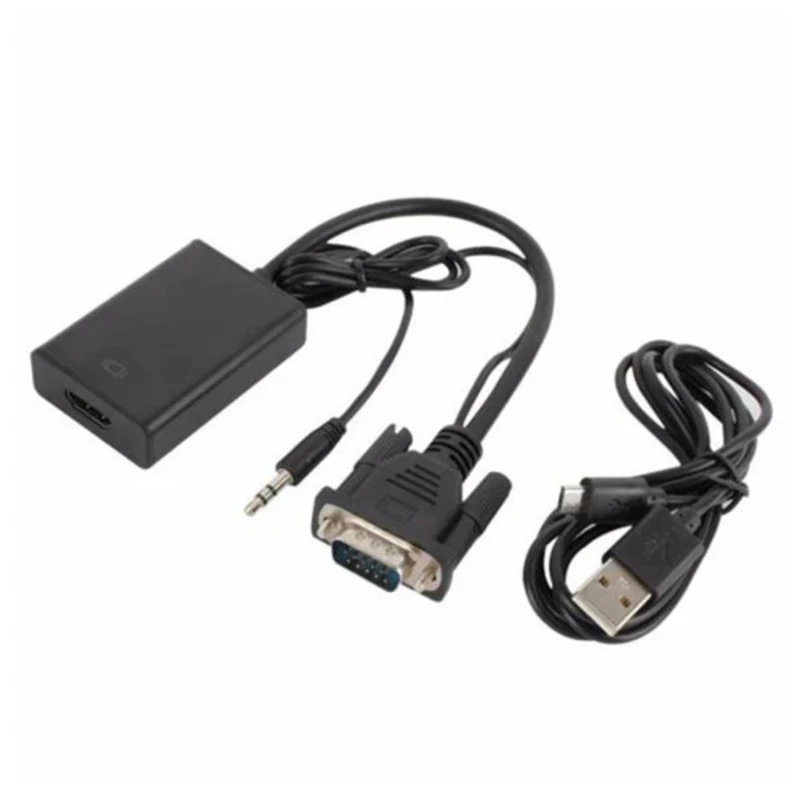 تبدیل VGA به HDMI برق‌دار و صدادار مدل 137 (پشتیبانی از رزولوشن   1080p )