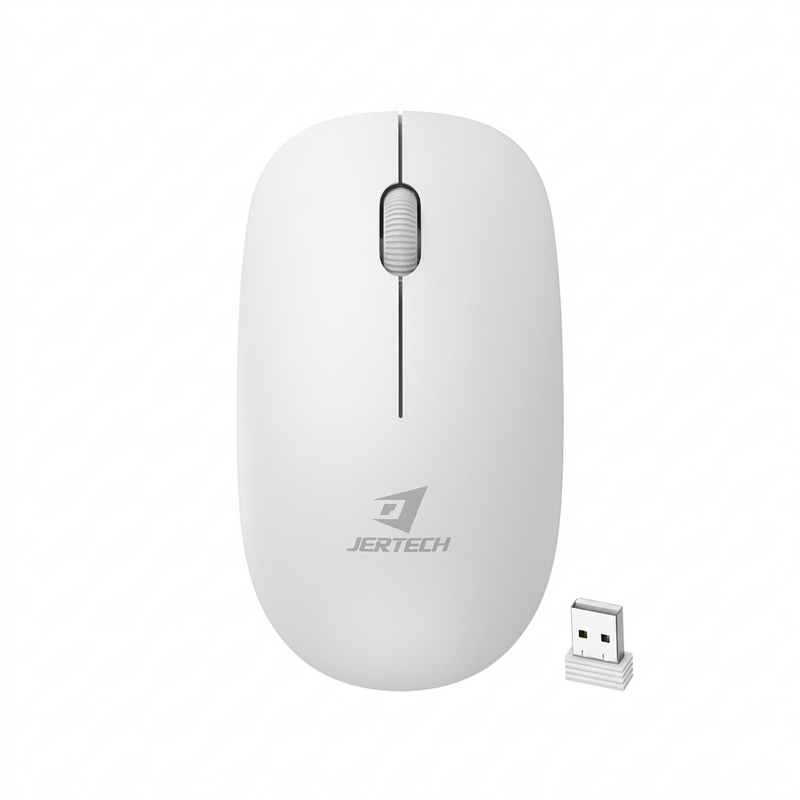 ماوس بی‌سیم سایلنت جرتک مدل JR8 MUTE (رنگ سفید)