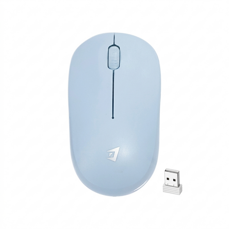 ماوس بی‌ سیم جرتک (Jertech) مدل JR5 رنگ آبی به همراه دانگل USB