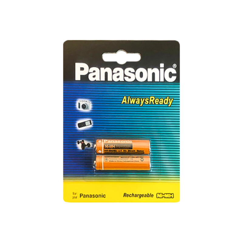 باتری قابل شارژ نیم قلمی پاناسونیک (Panasonic) مدل HHR-4MRT با ظرفیت 800 میلی آمپر (بسته دو عددی)