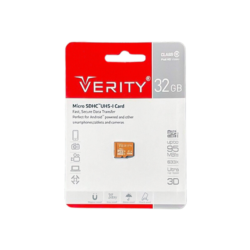 کارت حافظه MicroSD وریتی ۳۲ گیگابایت مدل 95m سرعت Class 10