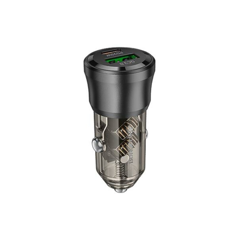 شارژر فندکی 38 وات بروفون مدل BZ25 با دو پورت PD 20W و QC3.0