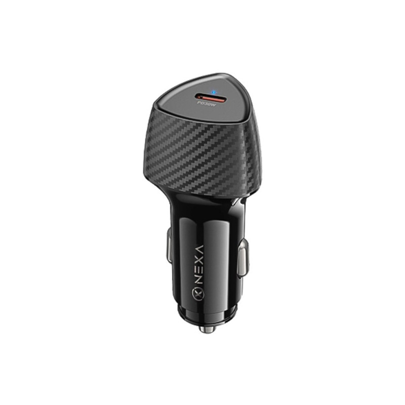 شارژر فندکی 30 وات نکسا مدل R130 با پورت USB-C فست شارژ PD
