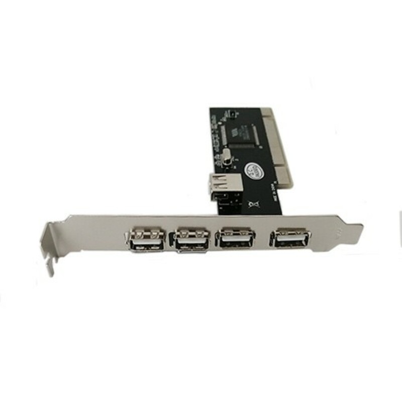 کارت USB 2.0 پی‌ی‌آی D-NET مدل 008 چهار پورت | افزایش پورت USB دسکتاپ