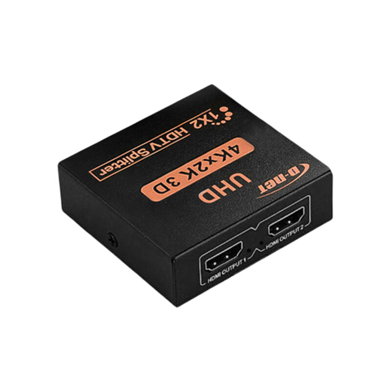 اسپلیتر HDMI دو پورت دی‌نت مدل 1x2 | سیگنال اسپلیتر 4K UHD با آمپلیفایر