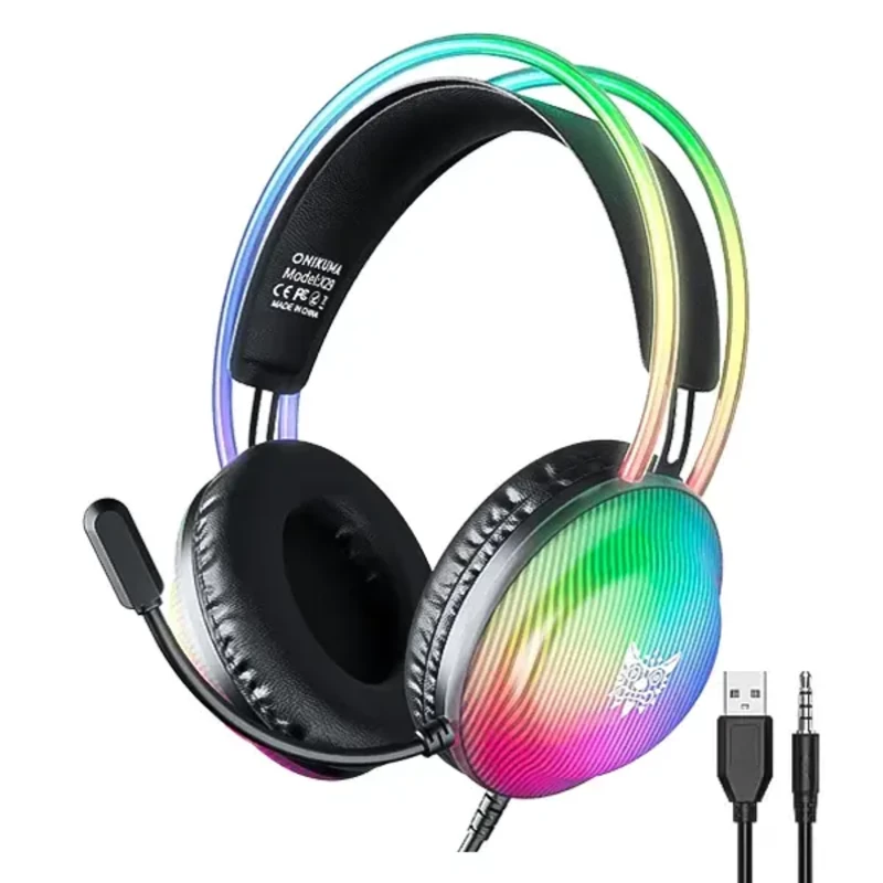 خرید هدست گیمینگ اونیکوما مدل X29 با نورپردازی RGB | Onikuma X29