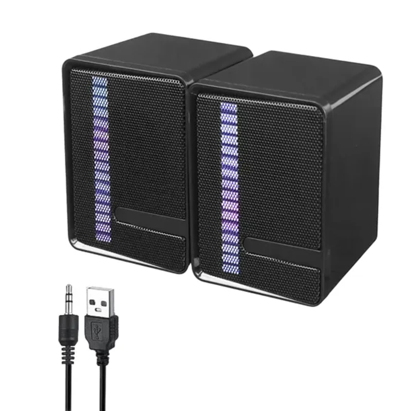 خرید اسپیکر رومیزی دو تکه پی نت مدل X14 با نورپردازی RGB | P-net X14