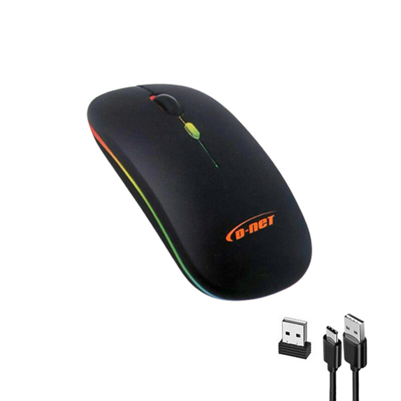 ماوس بی‌سیم و بلوتوثی شارژی دی‌نت مدل DT-988 با طراحی اسلیم