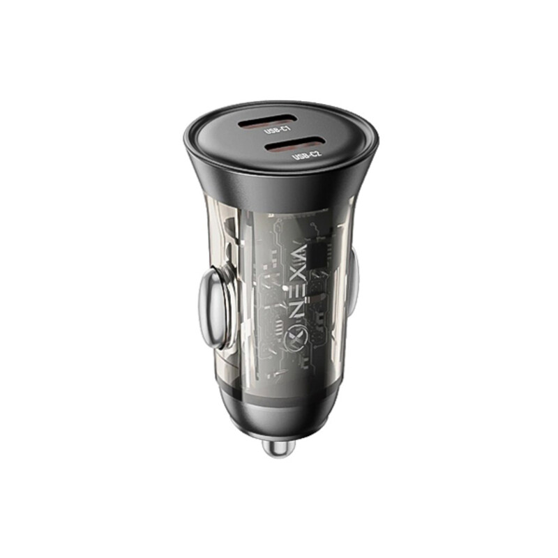 شارژر فندکی فست شارژ نکسا (Nexa) مدل R25 دو پورت Type-C توان 45 وات