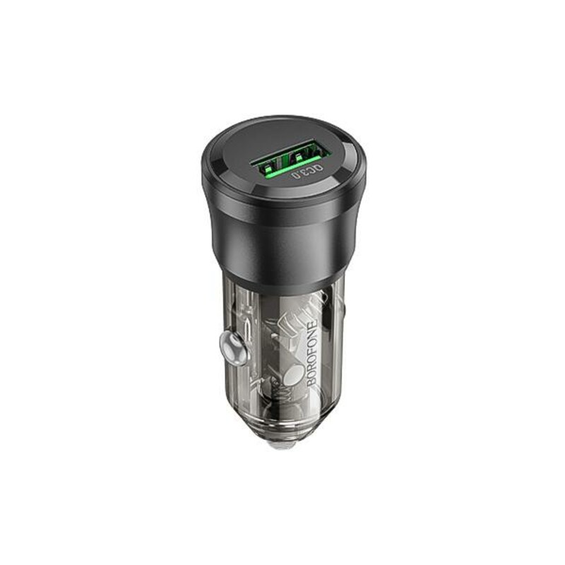 شارژر فندکی 18 وات بروفون مدل BZ23 تک پورت | Borofone BZ23 Car Charger QC3.0