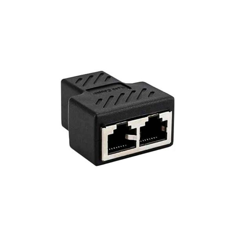 تبدیل 1 به 2 کابل شبکه RJ45 مشکی درجه یک