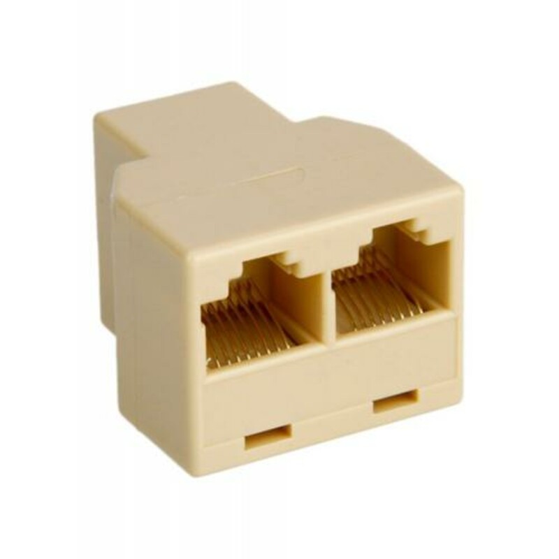 تبدیل ۱ به ۲ شبکه (برل RJ45) - رنگ کرم