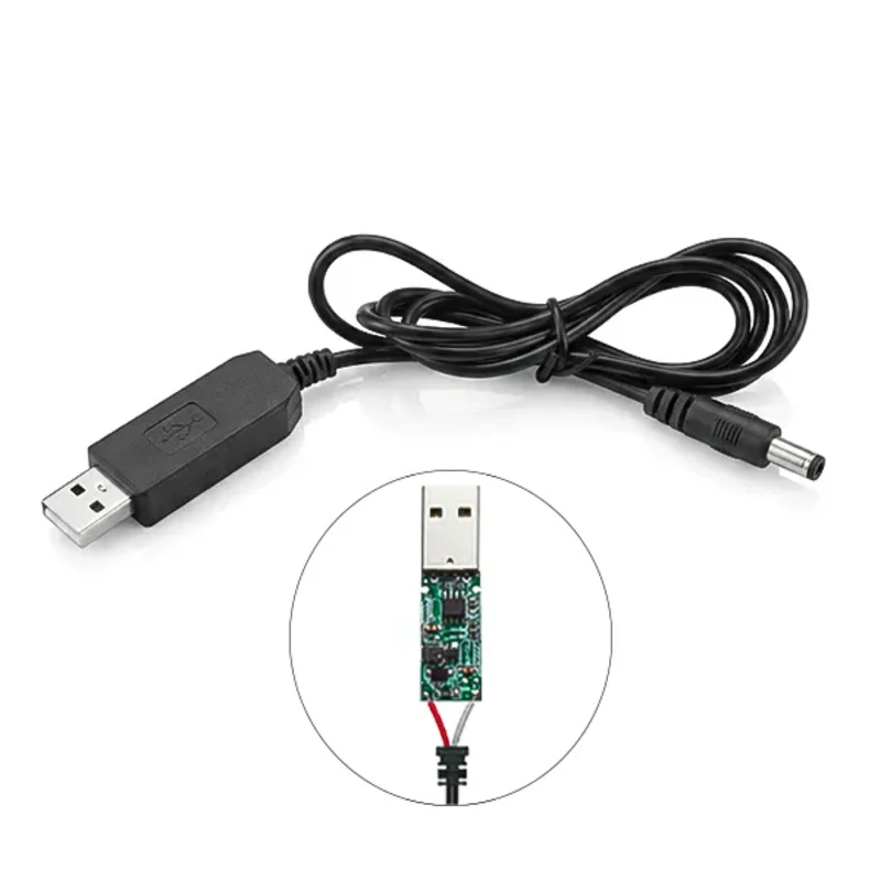 کابل افزاینده ولتاژ USB به DC مدل 12V (تبدیل ۵ ولت به ۱۲ ولت)