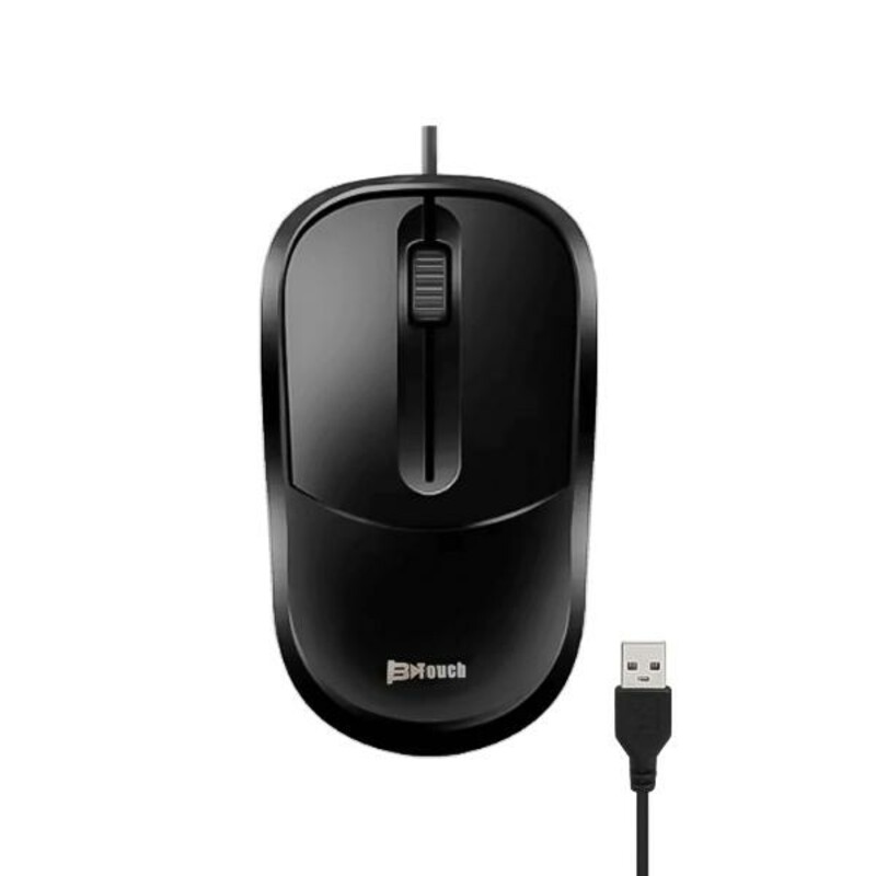 ماوس باسیم بی تاچ (B Touch) مدل T-100 با حسگر اپتیکال 1000 DPI و طراحی ارگونومیک متقارن
