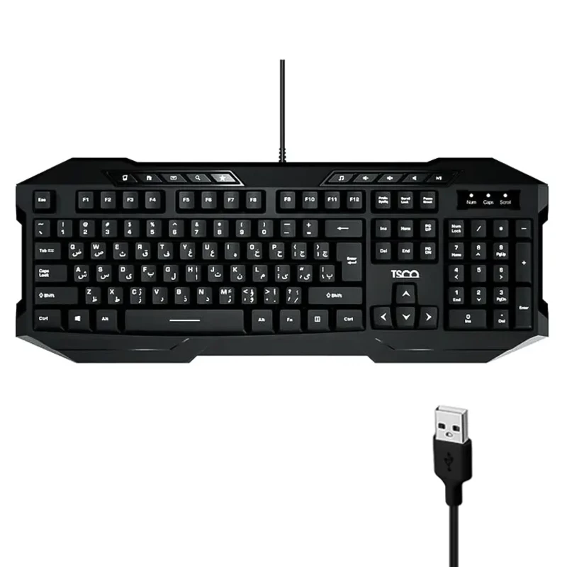 کیبورد با سیم تسکو مدل TK 8042