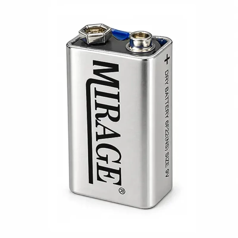 باتری کتابی ۹ ولت میراژ (Mirage) مدل 6F22 - بسته ۱۰ عددی (شیرینک)