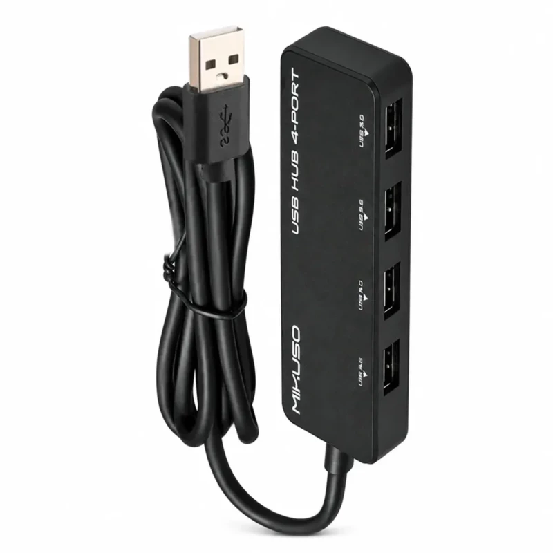 هاب ۴ پورت USB 2.0 میکوسو (Mikuso) مدل HUB-010 با کابل ۱.۲ متری