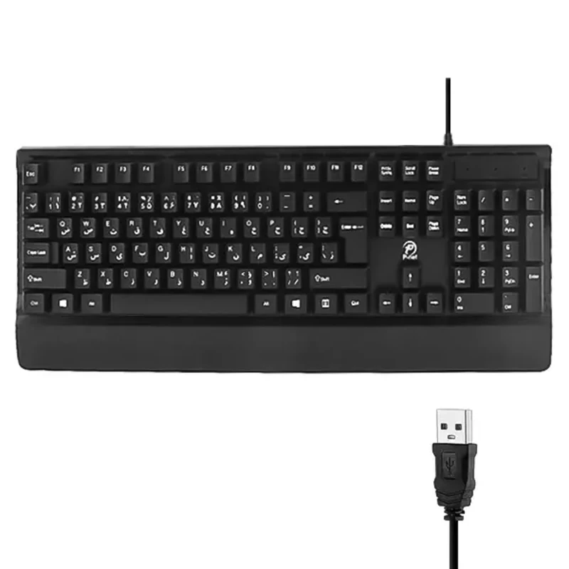 کیبورد باسیم پی نت مدل KB-500 با حروف فارسی
